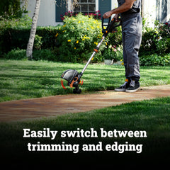 WORX 20V trimmer head tilting at 90 degrees