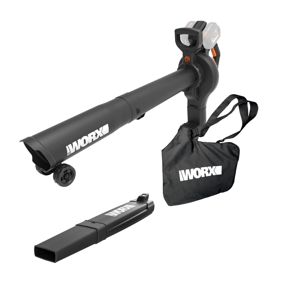 WORX 40V 3-in-1 Leaf Blower, Vacuum & Mulcher in black and orange