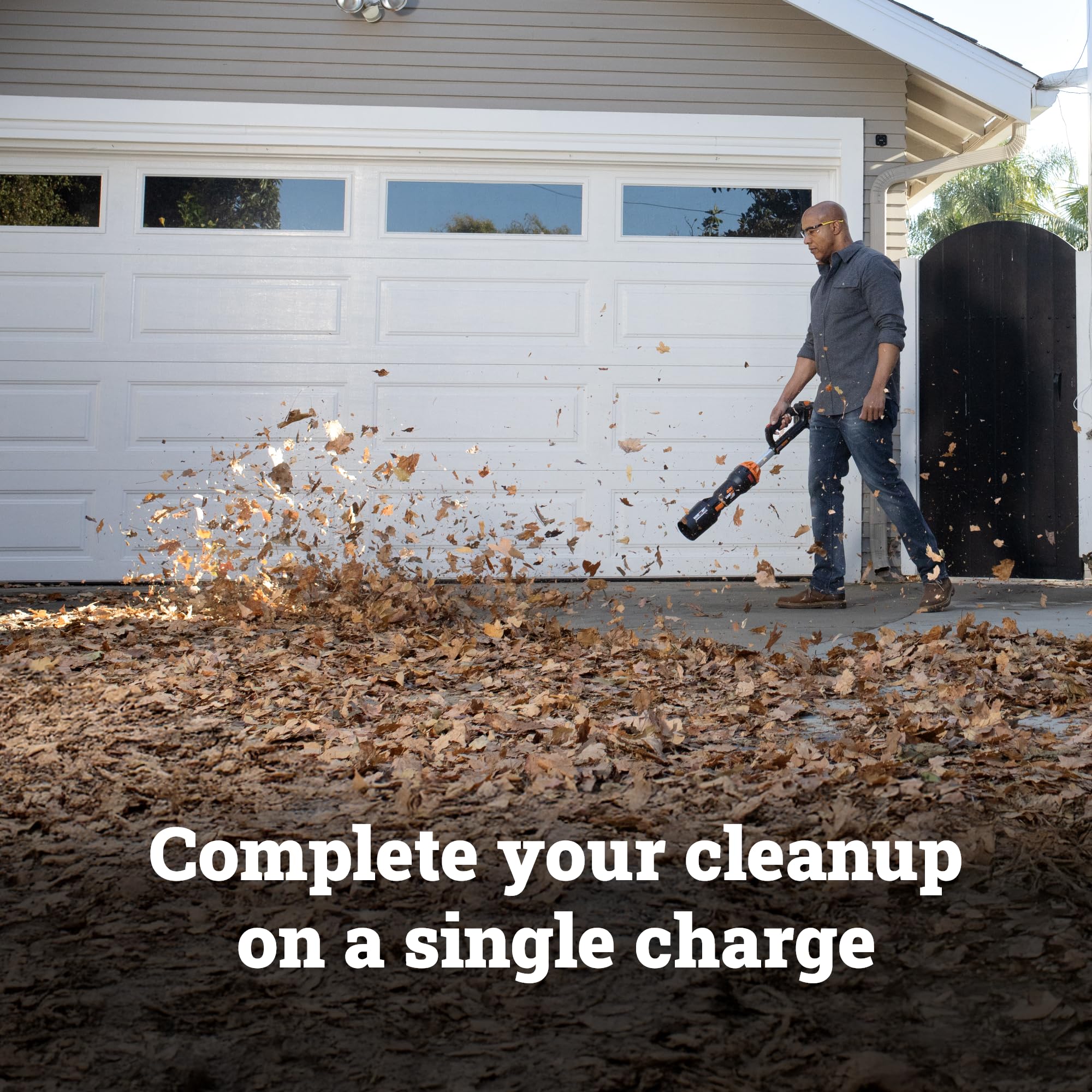 WORX Cordless Leaf Blower WG543 with charger and battery included