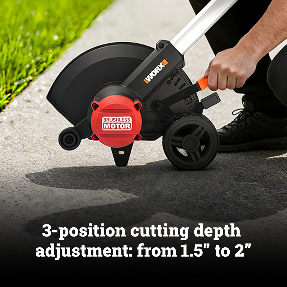 WORX edger with included hex key and wrench