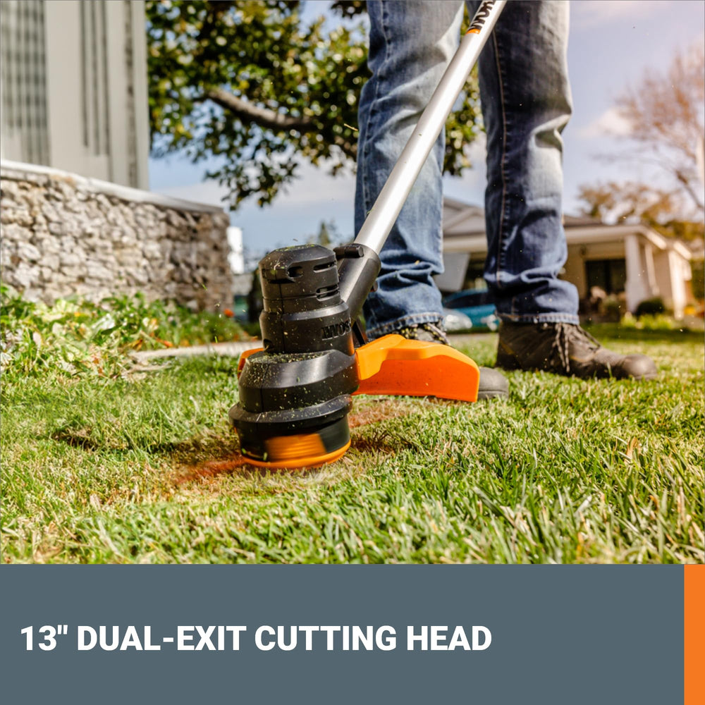 WORX Grass Trimmer with spool and dual charger included