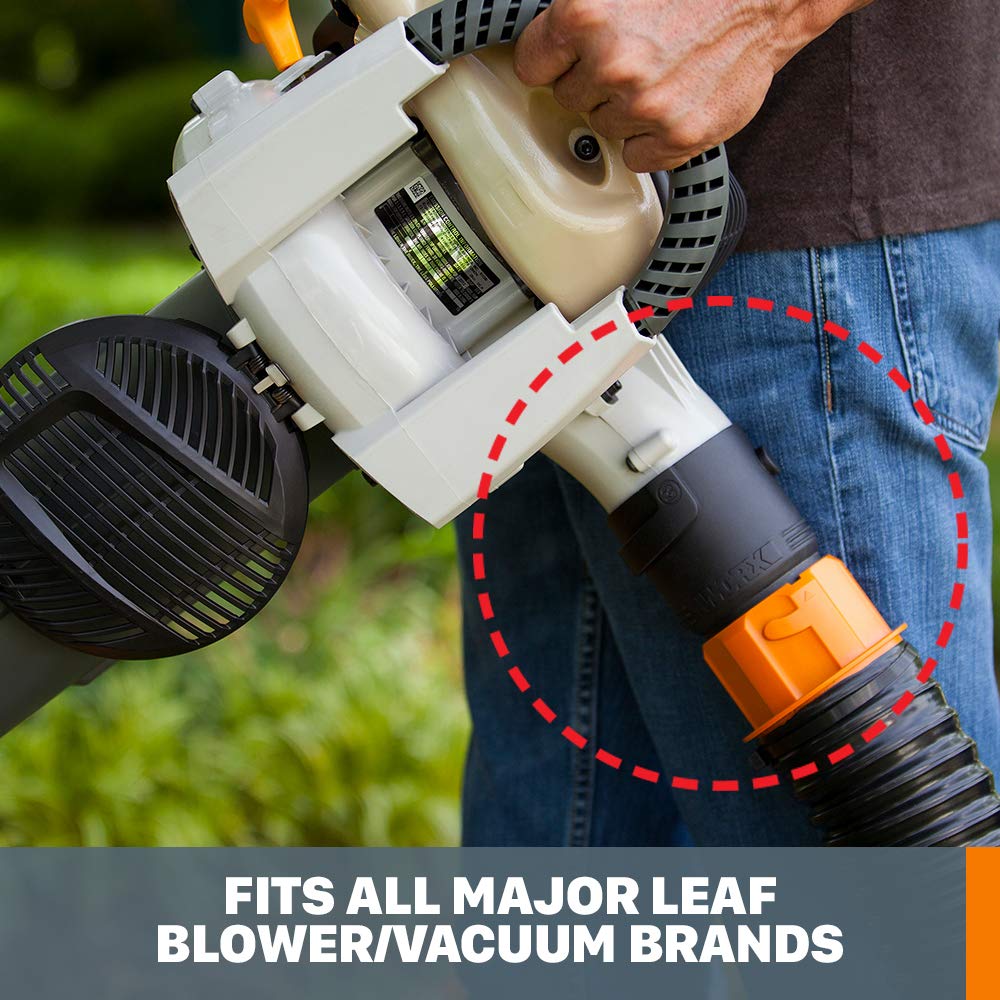 WORX Leaf Collection System parts including hose and hood