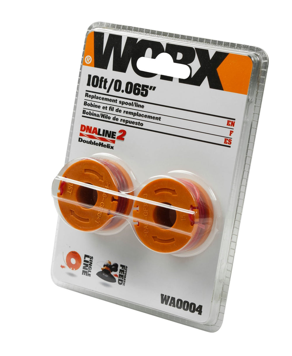 WORX spool installation on string trimmer