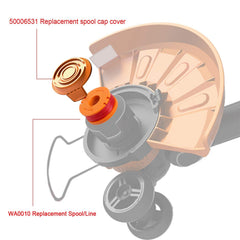 Worx trimmer compatible with THTEN WA0010 spool