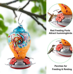 WOSIBO Hummingbird Feeder with ant moat and hanging hook