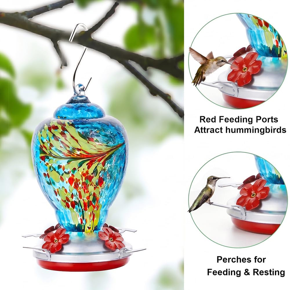 WOSIBO Hummingbird Feeder with ant moat and hook