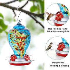 WOSIBO Hummingbird Feeder with ant moat and hook