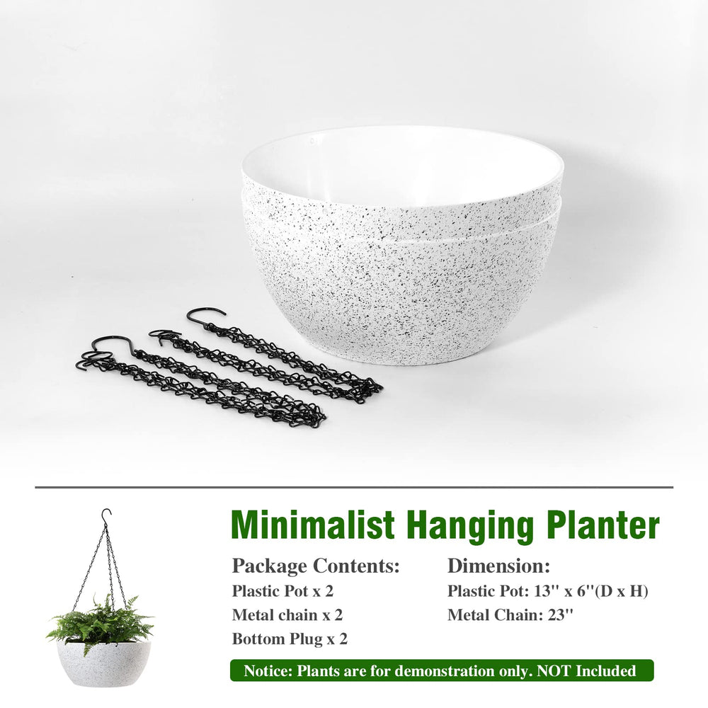 WOUSIWER 13 inch hanging planter in a home setting
