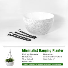 WOUSIWER 13 inch hanging planter in a home setting