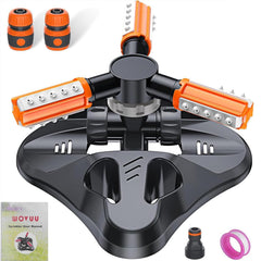WOVUU Garden Sprinkler front view with 36 nozzles