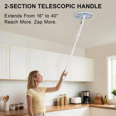 WowCatch Electric Fly Swatter with LED light in use
