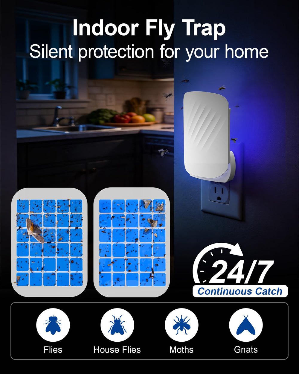 WowCatch Flying Insect Trap installation in kitchen