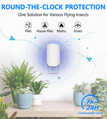 WowCatch Flying Insect Trap side view showing plug-in feature