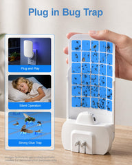 WowCatch Flying Insect Trap with light on