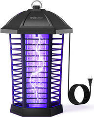 WowCatch LED Bug Zapper front view with black finish