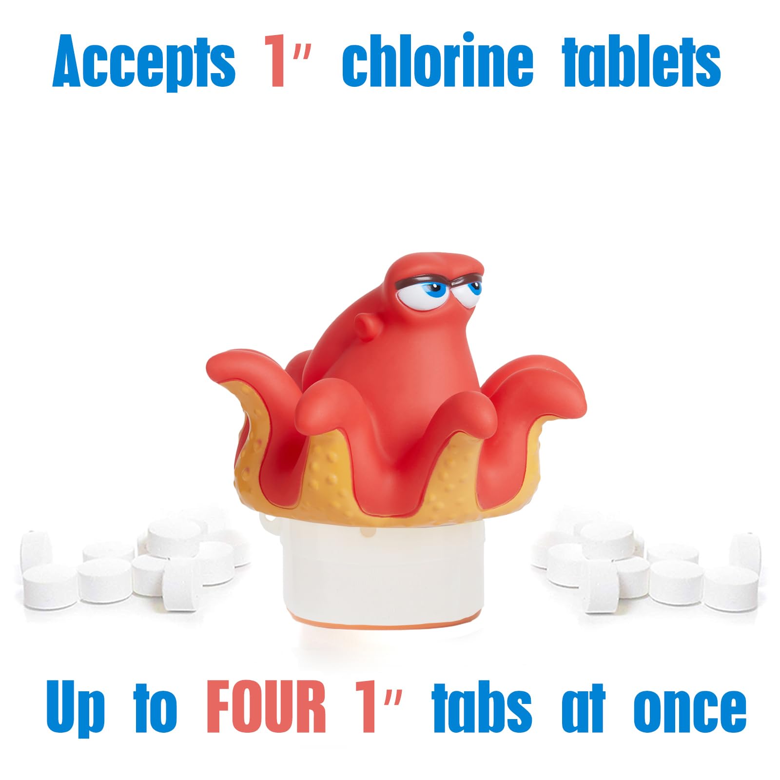 WQTHE Octopus Chlorine Floater collapsed for storage