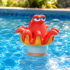 WQTHE Octopus Chlorine Floater with chlorine tablets for reference