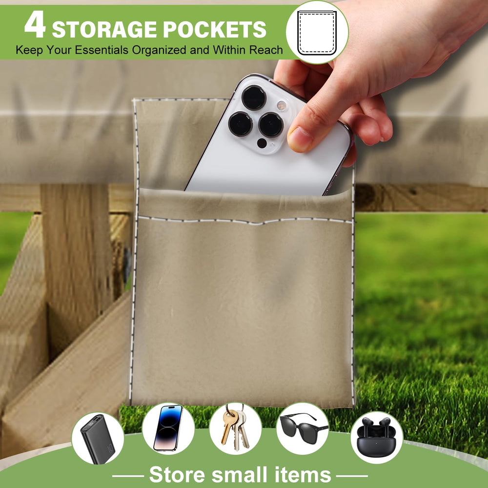 Wrakus Picnic Table Cover with storage pockets