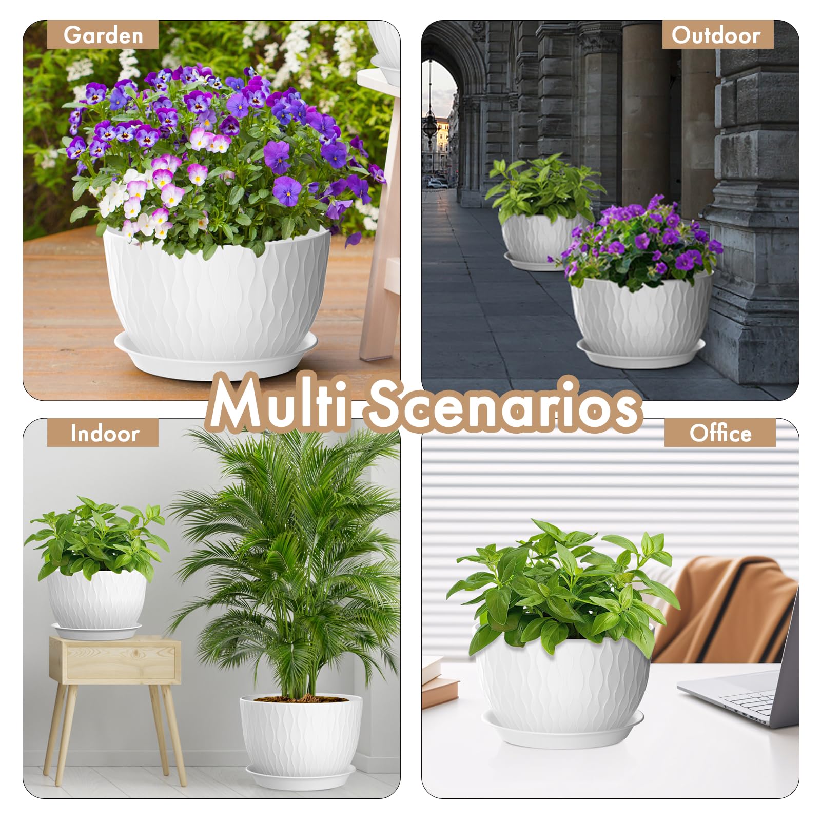 WSMKSZ 12 Inch large plant pot packaging