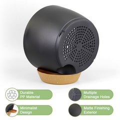 WSMKSZ large self watering pot showing cotton rope and watering lip