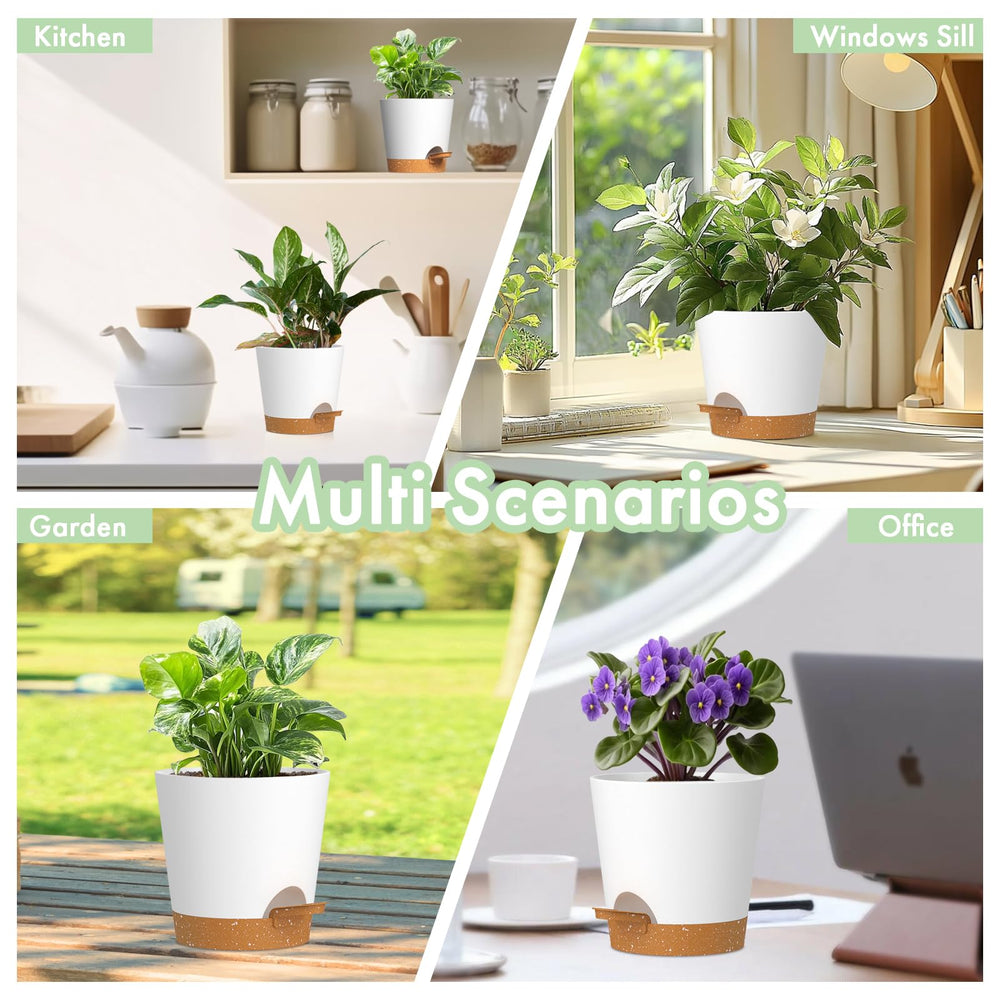 WSMKSZ self watering pot showcasing drainage holes