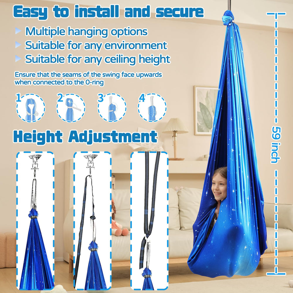 WUBOTIYU Sensory Swing with carry bag included