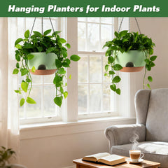 WUCEIAUU 8-inch planter with vibrant flowers