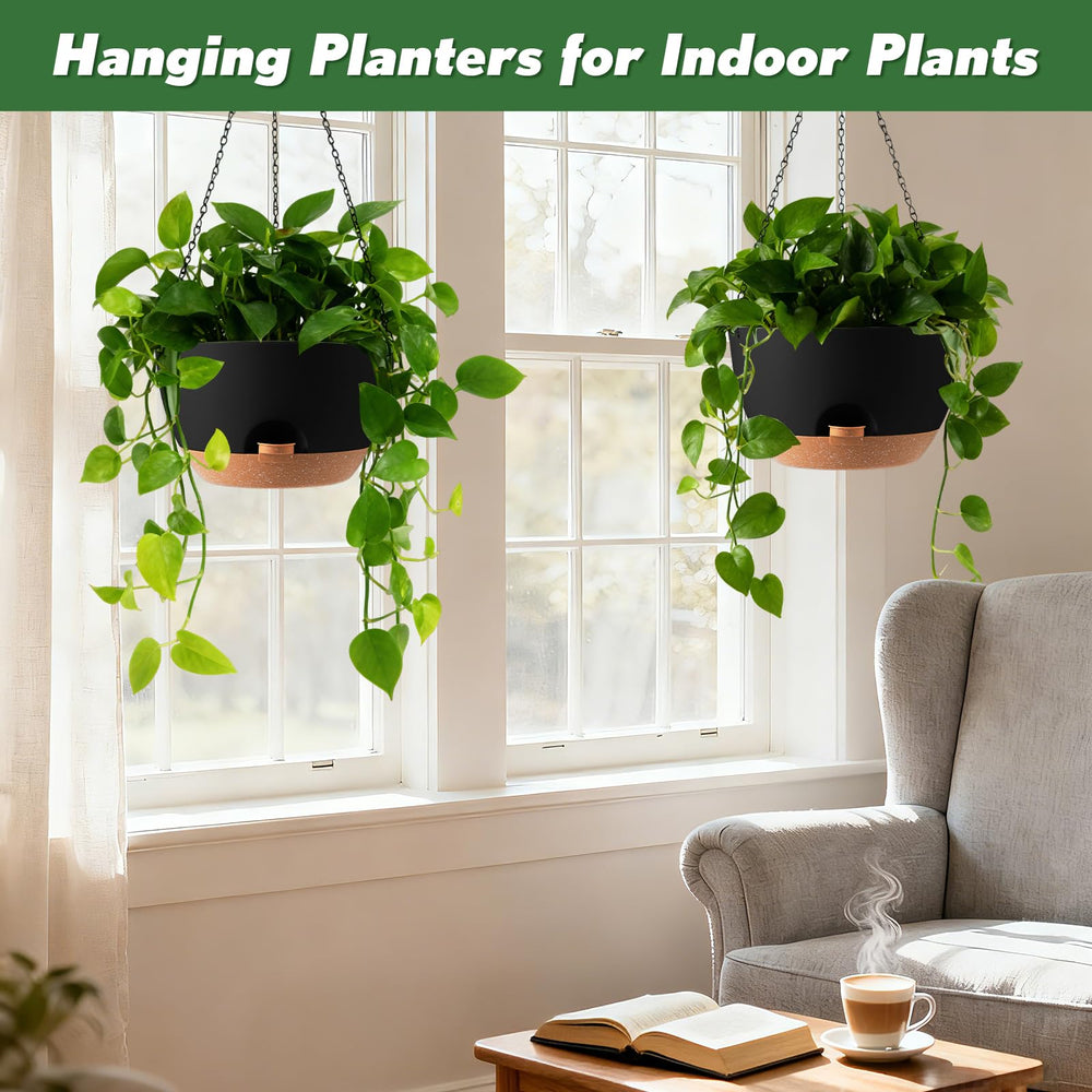 WUCEIAUU outdoor display of hanging planters on a porch