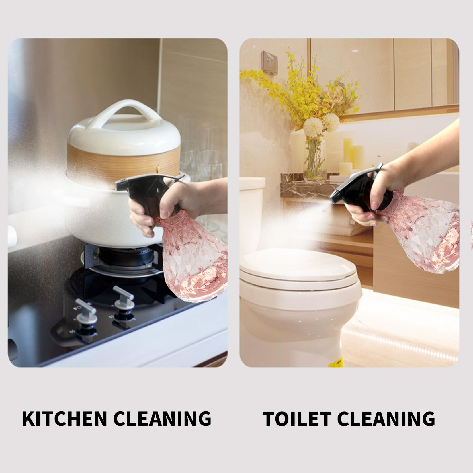 wugongshan spray bottles with cleaning supplies