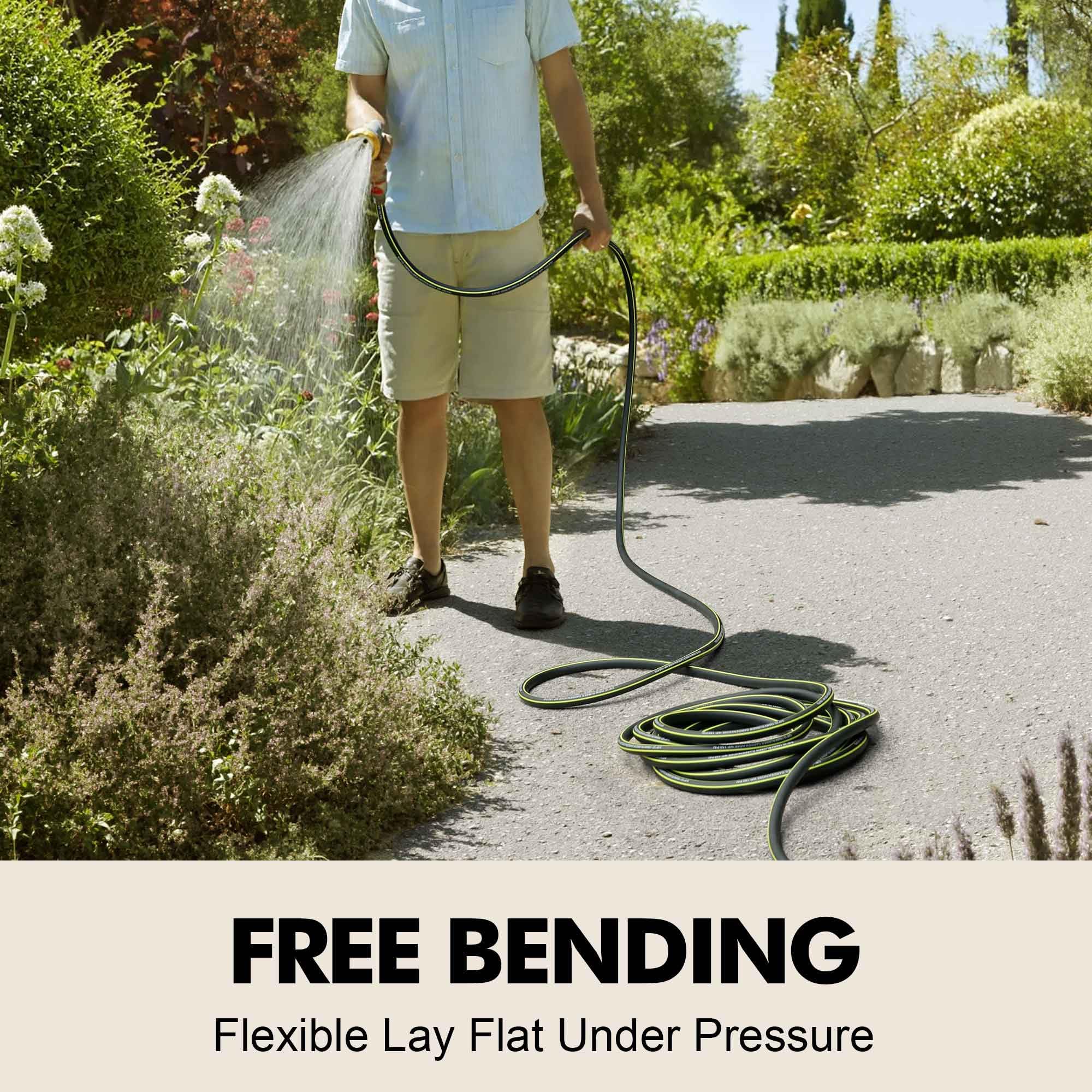 Wurzberge 15ft garden hose showing durability
