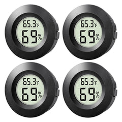 wwhako Mini Hygrometer Thermometer 4-Pack front view