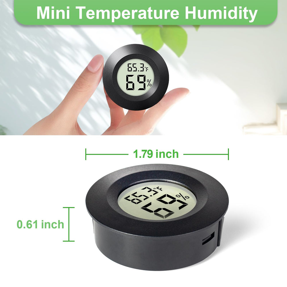 wwhako Mini Hygrometer Thermometer in a reptile tank
