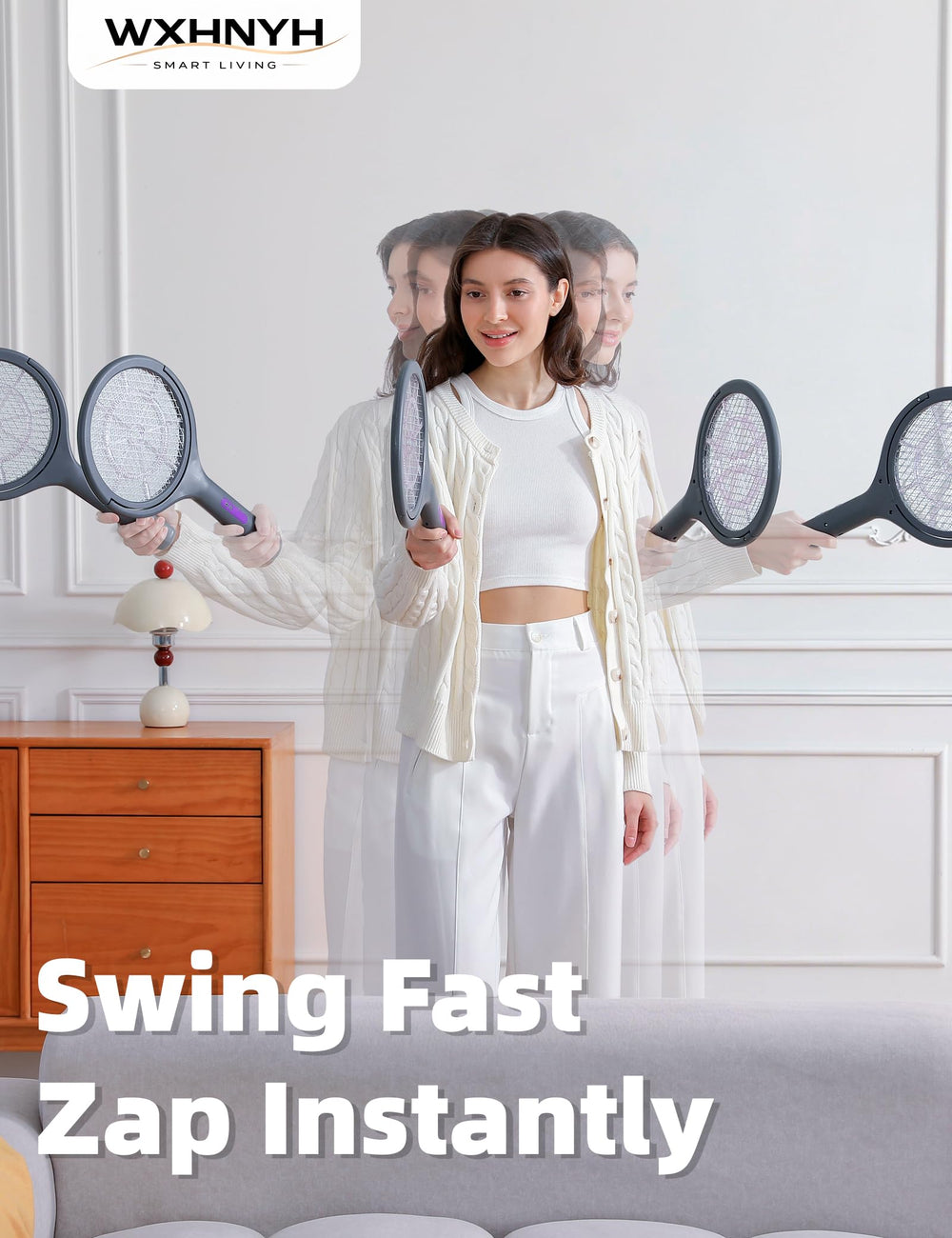 WXHNYH Electric Fly Swatter back view