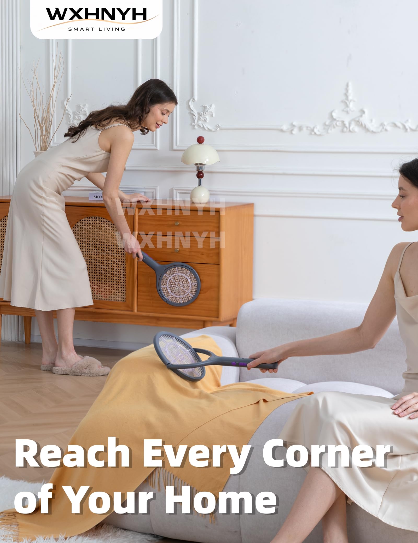 WXHNYH Electric Fly Swatter in action against mosquitoes