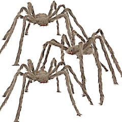 wymulot Halloween Giant Spider Set 5Ft, 4Ft, 3.2Ft front view