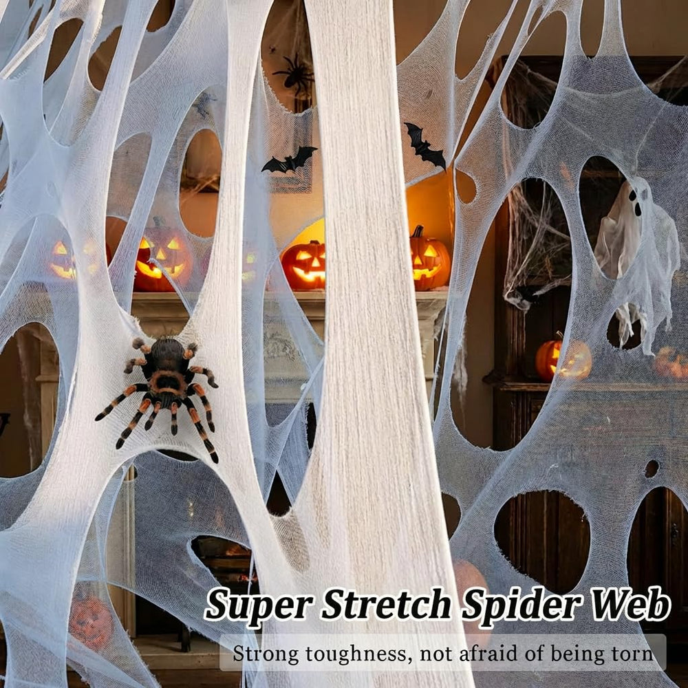 wymulot spider web in use at a Halloween party