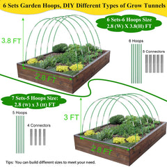 WYRJXYB Garden Netting Kit components layout