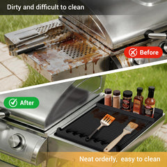 WZGUSXN Silicone Grill Mat drip-catching rim detail