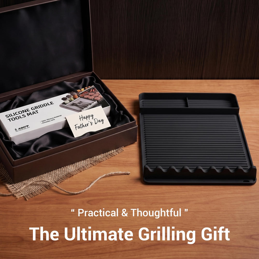 WZGUSXN Silicone Grill Mat usage in outdoor setup