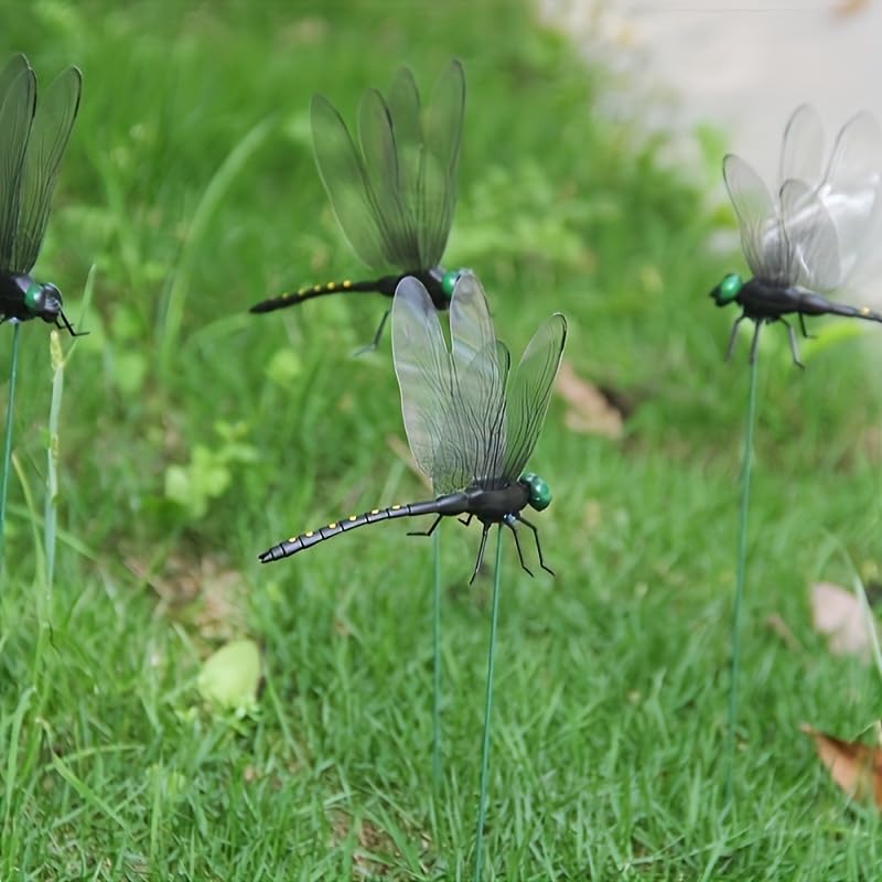 Xandova black dragonfly clip swaying in the wind