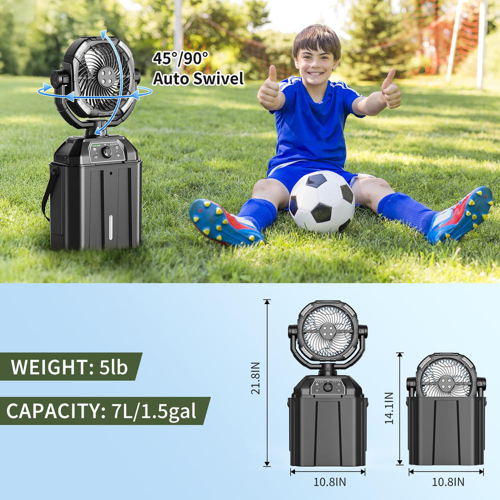 XAP Portable Misting Fan remote control