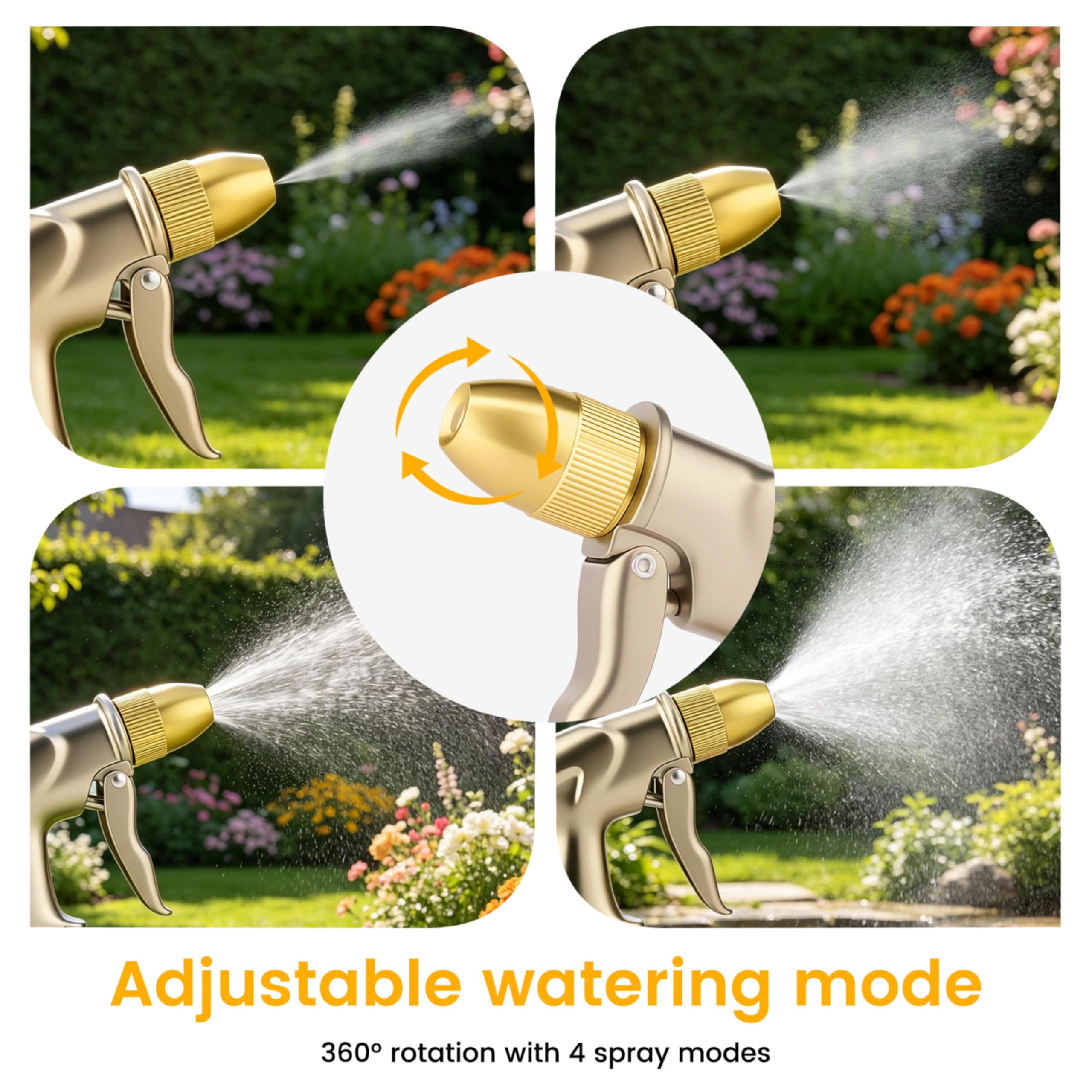 Xawuesa Garden Hose Nozzle in use watering plants