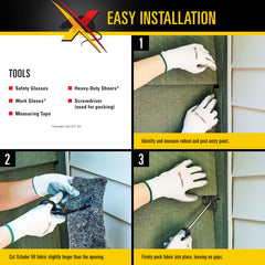 Xcluder Rodent Control Fill Fabric roll against a white background