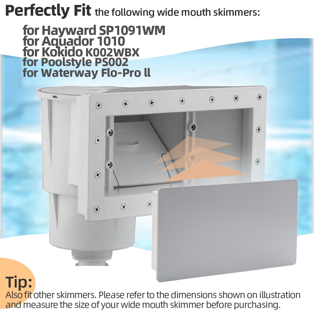 XCWT Pool Skimmer Plug installation process