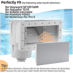 XCWT Pool Skimmer Plug installation process