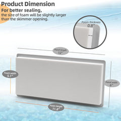 XCWT Skimmer Plug dimensions illustration