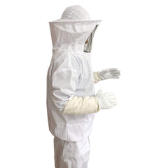 Xgunion Beekeeper Suit with Jacket, Pants and Gloves in white