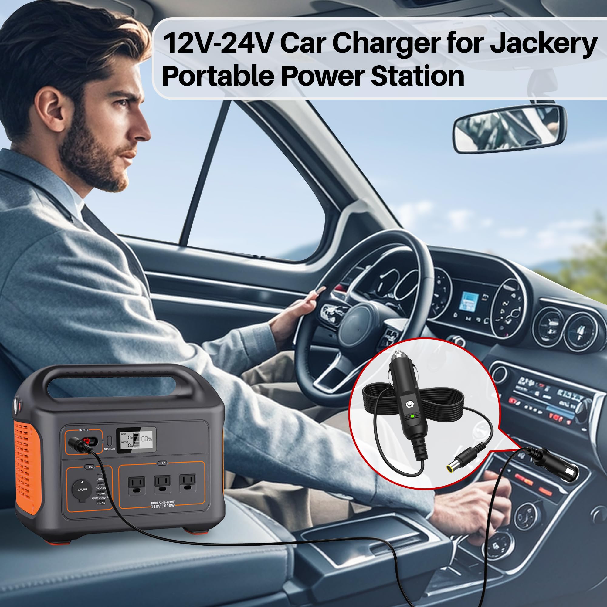 XHUCHINMAL Charger for Jackery in packaging