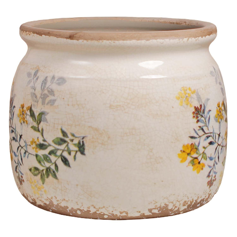Xiaan Jiaju ceramic pot side view showcasing drainage hole
