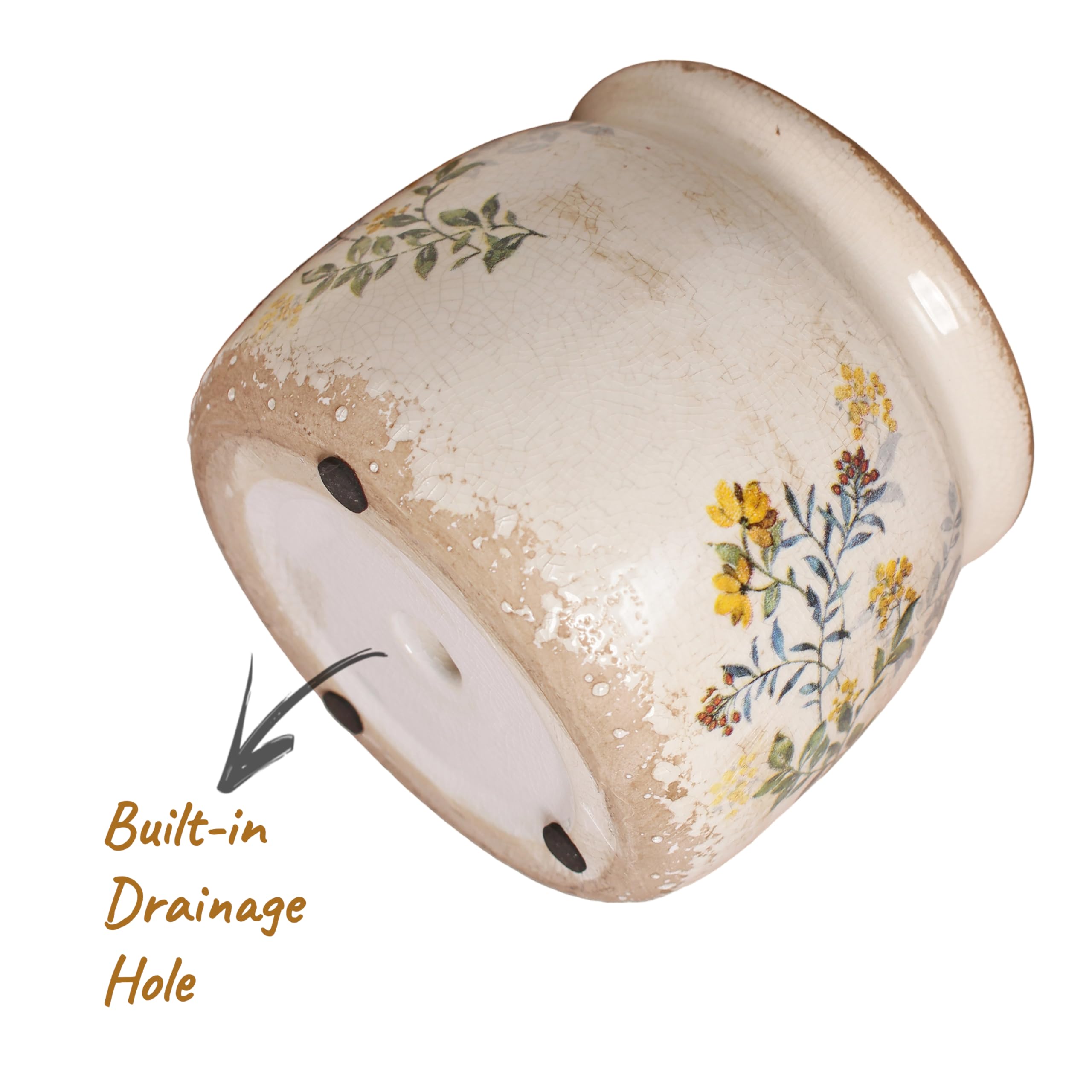 Xiaan Jiaju planter pot with succulent plant inside